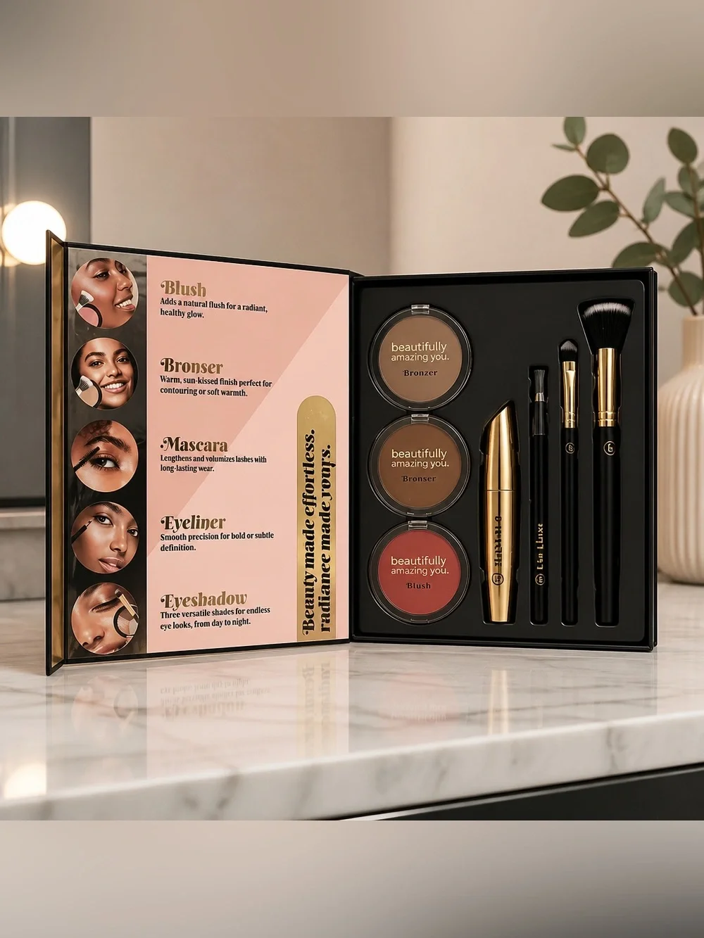 Beautifully Amazing You Everyday Radiance Kit 4 Piece Makeup Set NWT